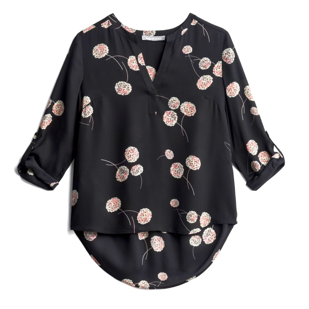 Daniel Rainn Koda Split Neck Blouse